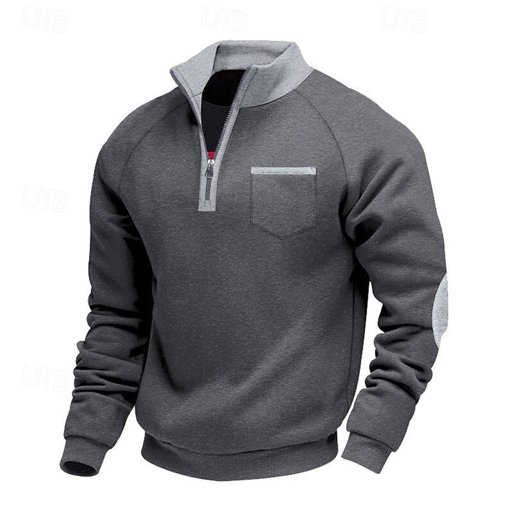 Hollis | Quarter-Zip Colour-Block Pullover