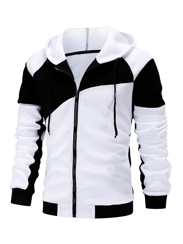 Bexley | Colour Block Zip-Up Hooded Jacket