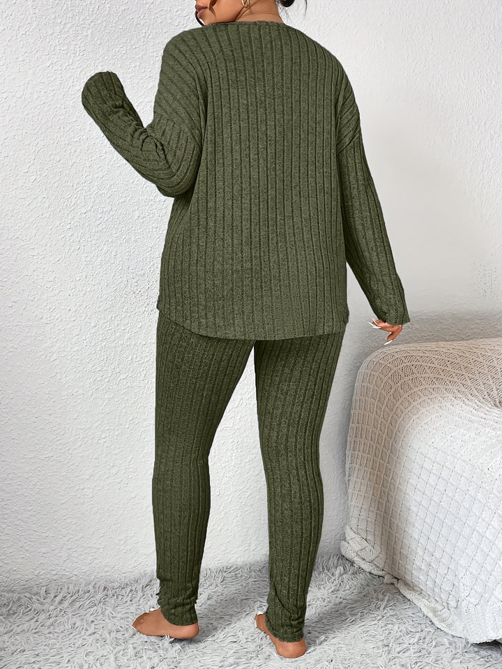 Marlowe | Ribbed Lounge Two-Piece Set