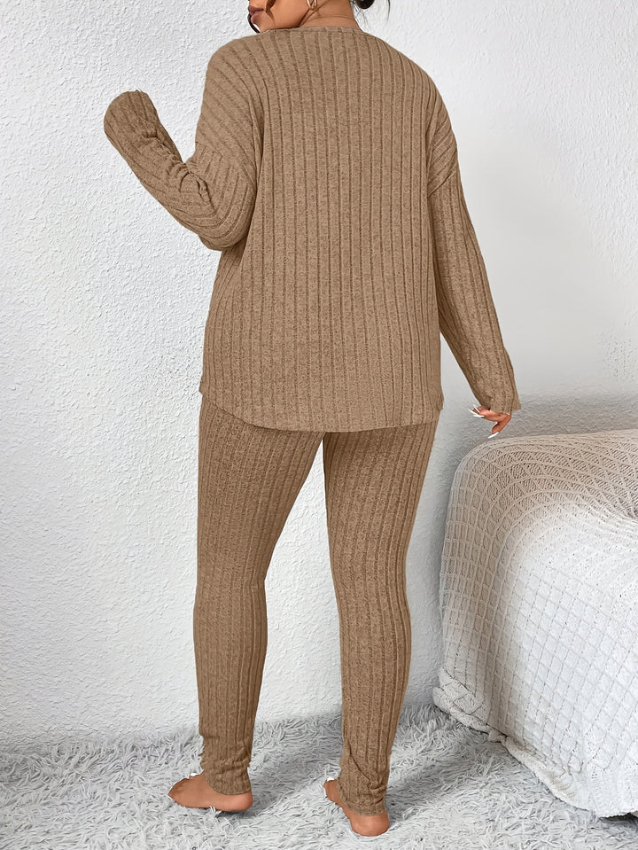 Marlowe | Ribbed Lounge Two-Piece Set
