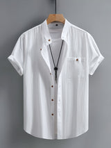 Stefan | Classic Button Short Sleeve Shirt