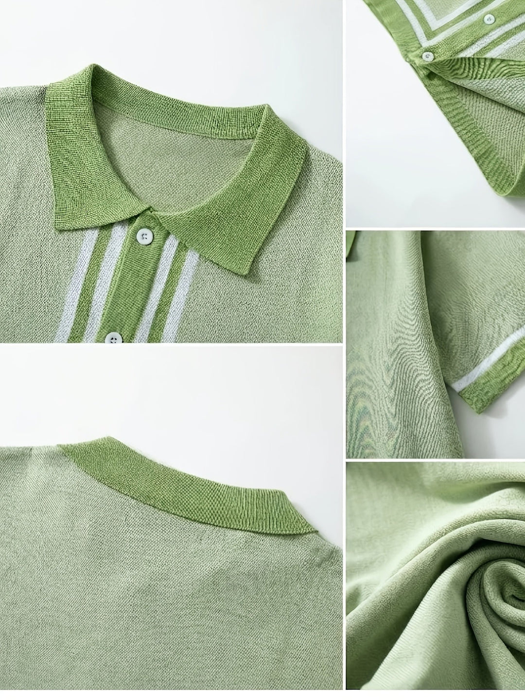 Cedric | Retro Striped Knit Shirt
