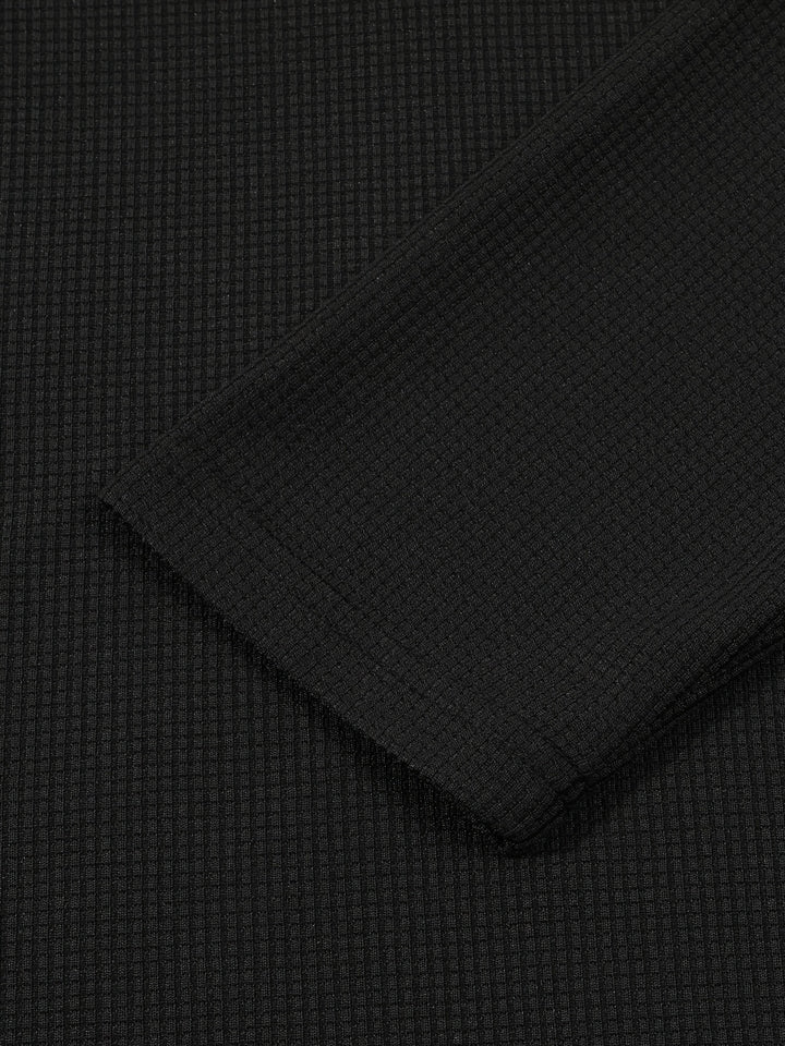 Corbin | Textured Long Sleeve Henley Shirt
