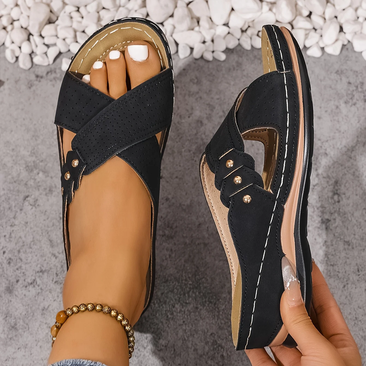 Clara | Comfort Cross-Strap Sandals