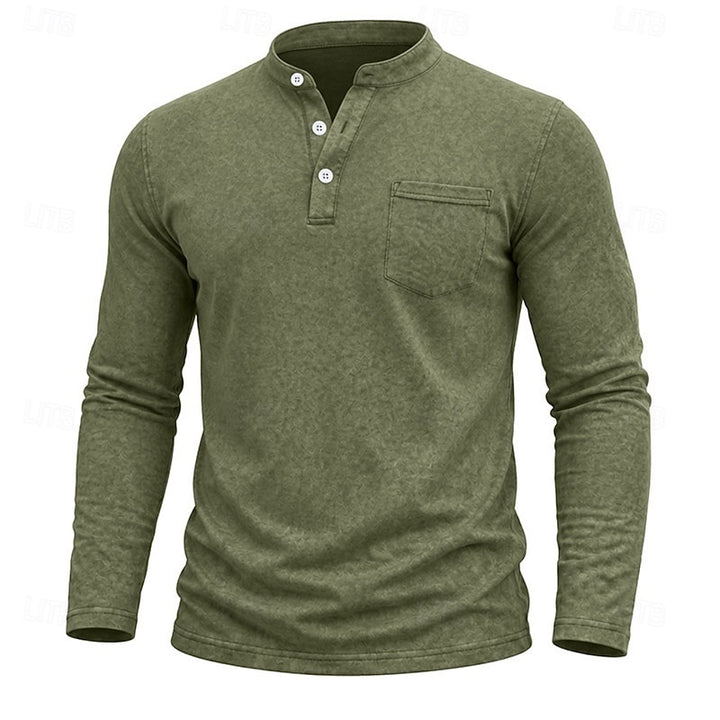 Russell | Long-Sleeve Henley Shirt