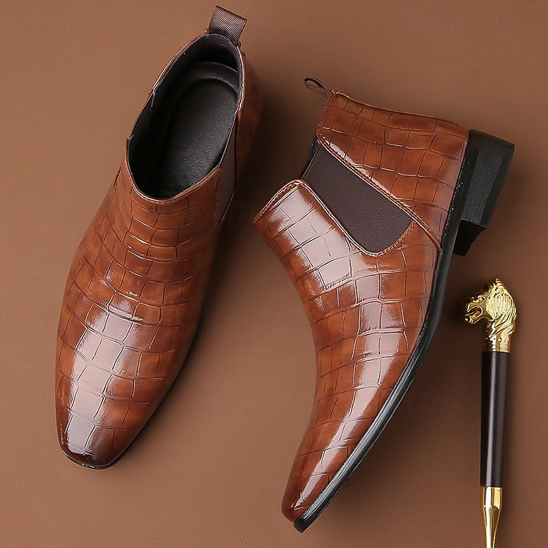 Randolph | Refined Textured Chelsea Boots
