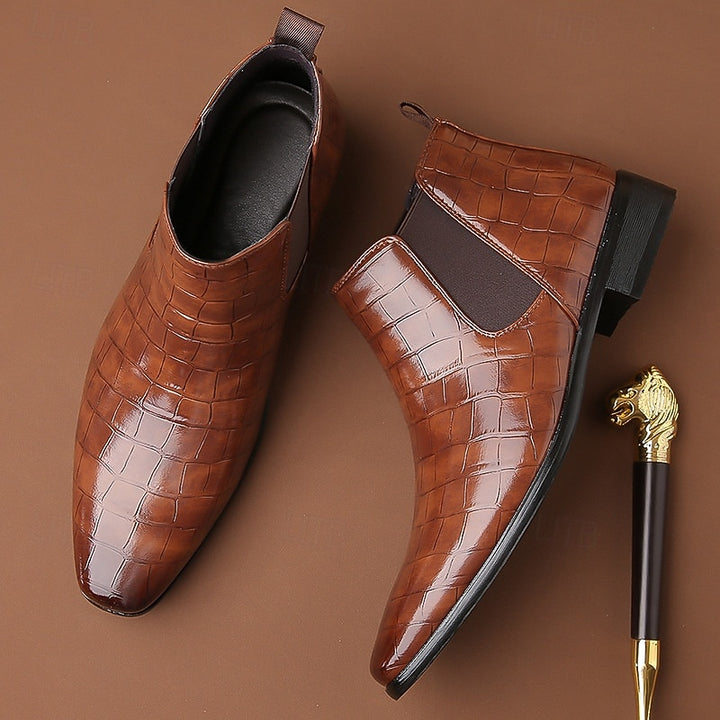 Randolph | Refined Textured Chelsea Boots