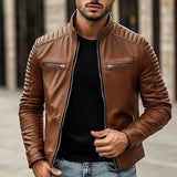 Damon | Stand-Collar Moto Jacket