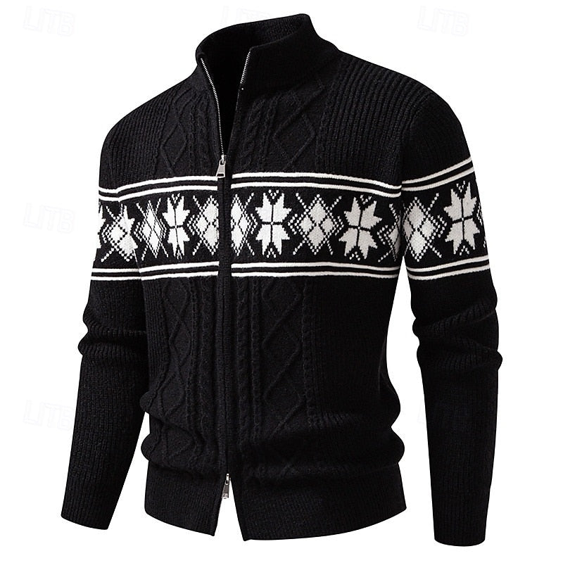 Anders | Nordic Patterned Cardigan