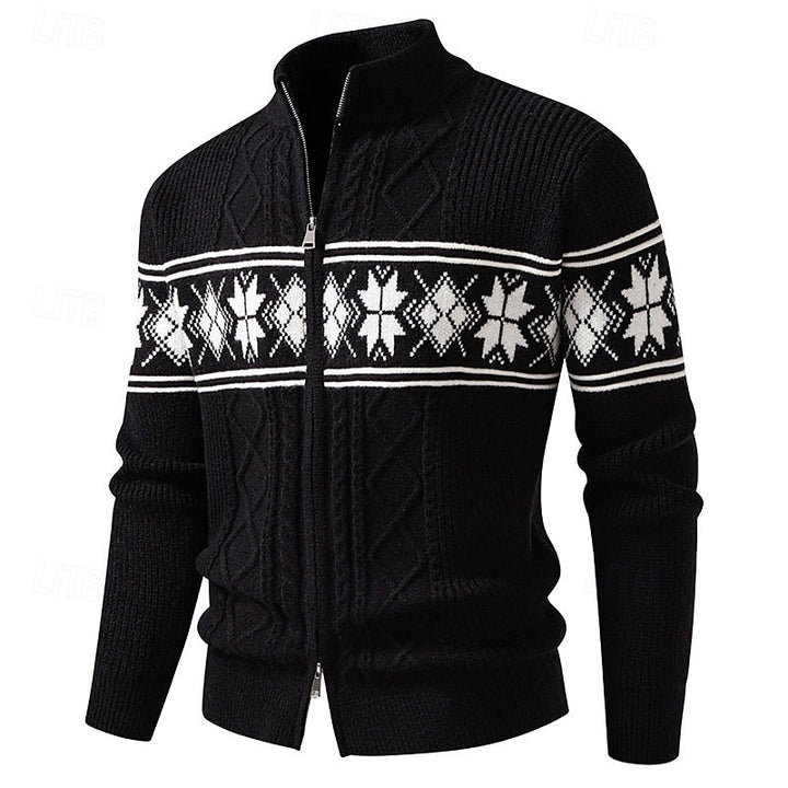Anders | Nordic Patterned Cardigan