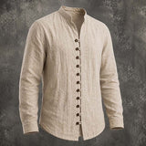 Nathaniel | Band-Collar Casual Shirt