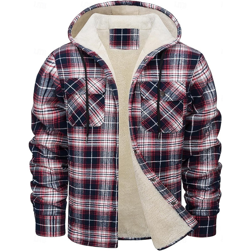 Chandler | Hooded Plaid Shacket