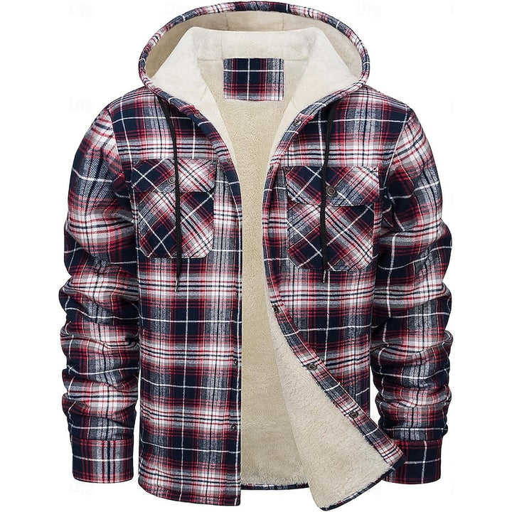Chandler | Hooded Plaid Shacket