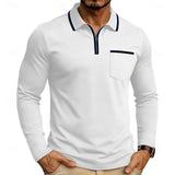 Sheldon | Quarter-Zip Long Sleeve Polo Shirt