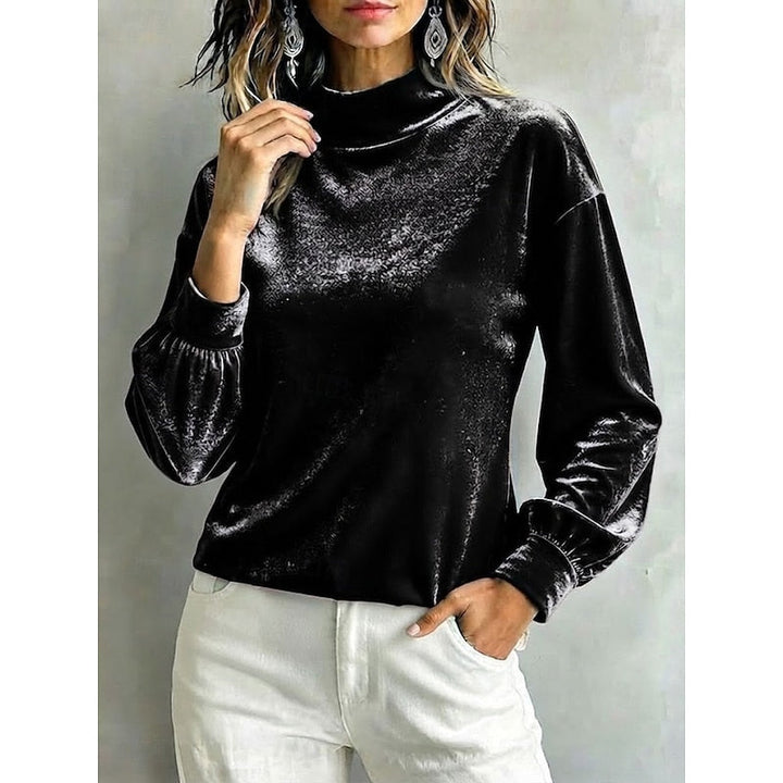 Florence | Elegant Mock-Neck Blouse