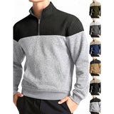 Gordon | Colour-Block Quarter-Zip Pullover