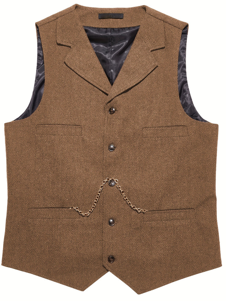 Baxter | Herringbone Tailored Vest