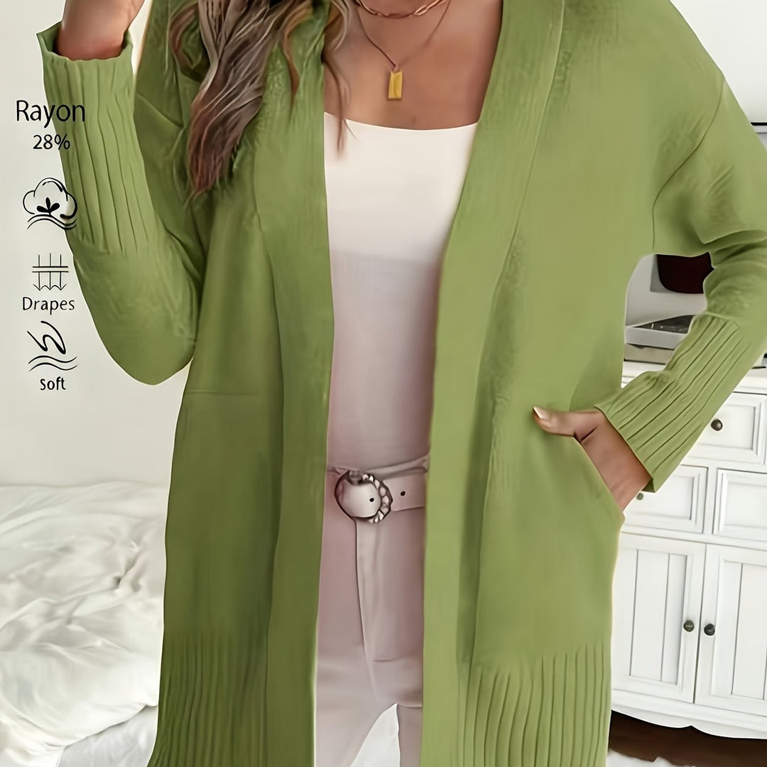 Miriam | Open-Front Draped Cardigan