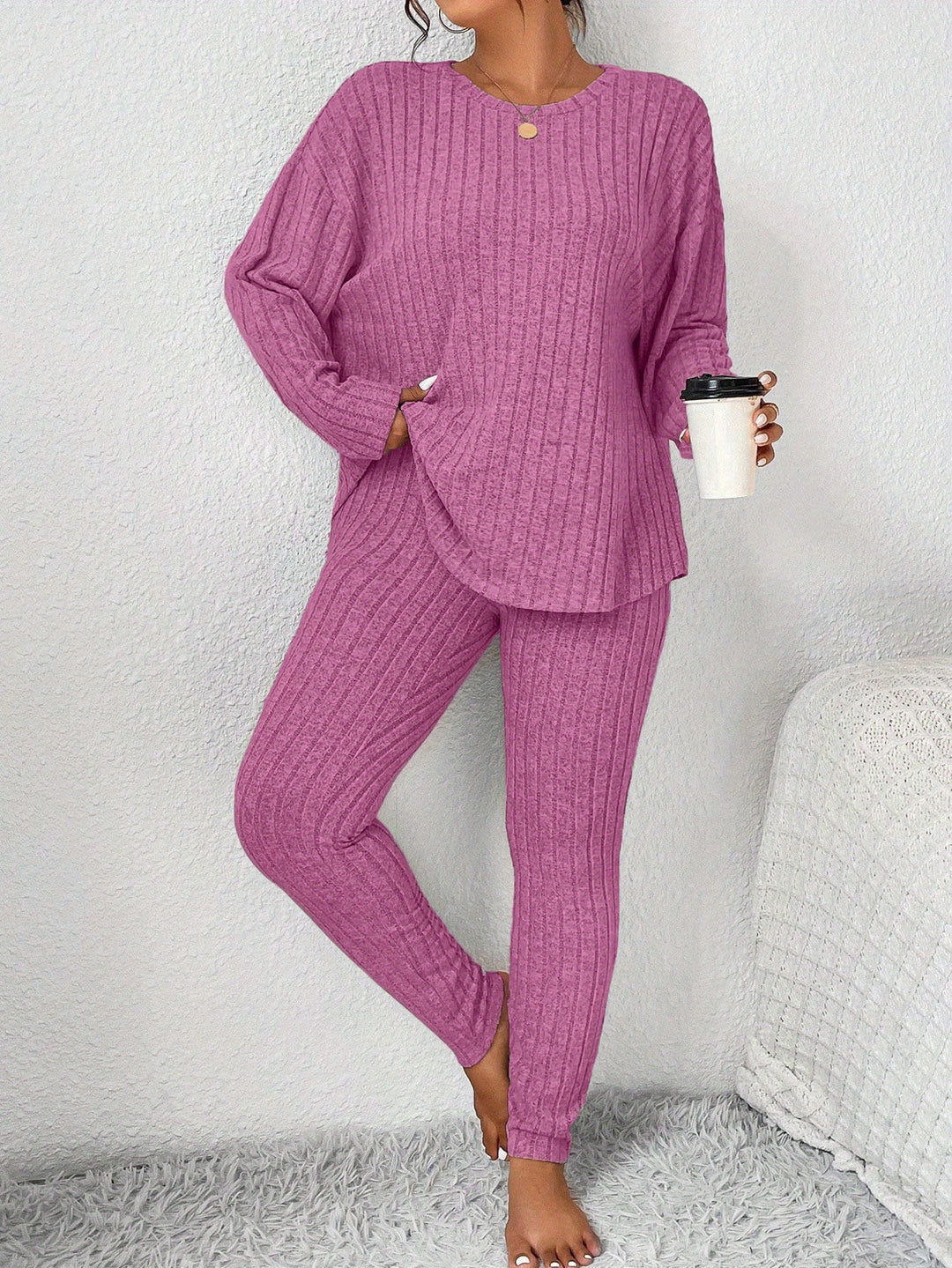 Marlowe | Ribbed Lounge Two-Piece Set