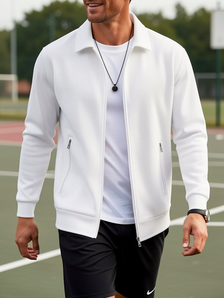Wesley | Textured Full-Zip Jacket