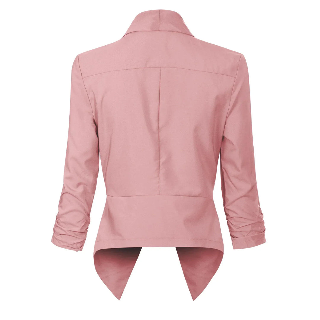 Vera | Open-Front Draped Blazer