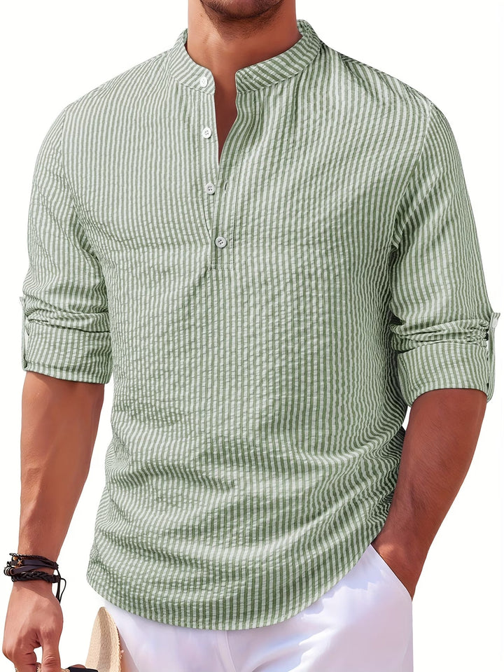Evan | Classic Striped Everyday Button Shirt