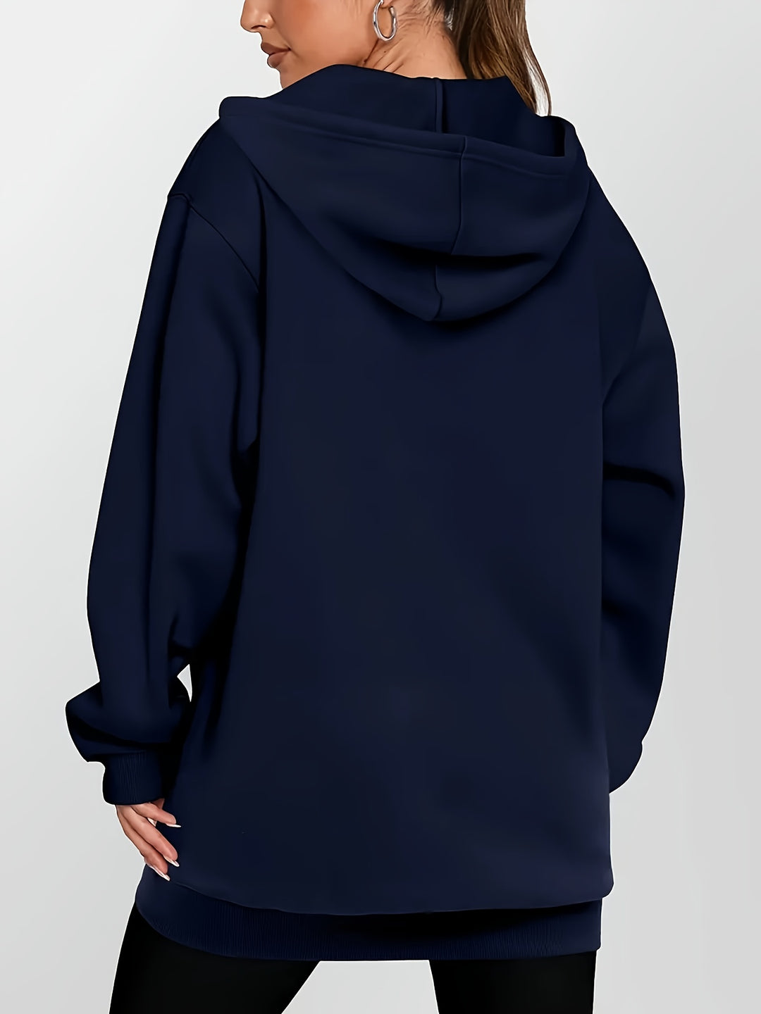Sabina | Longline Zip-Up Hoodie