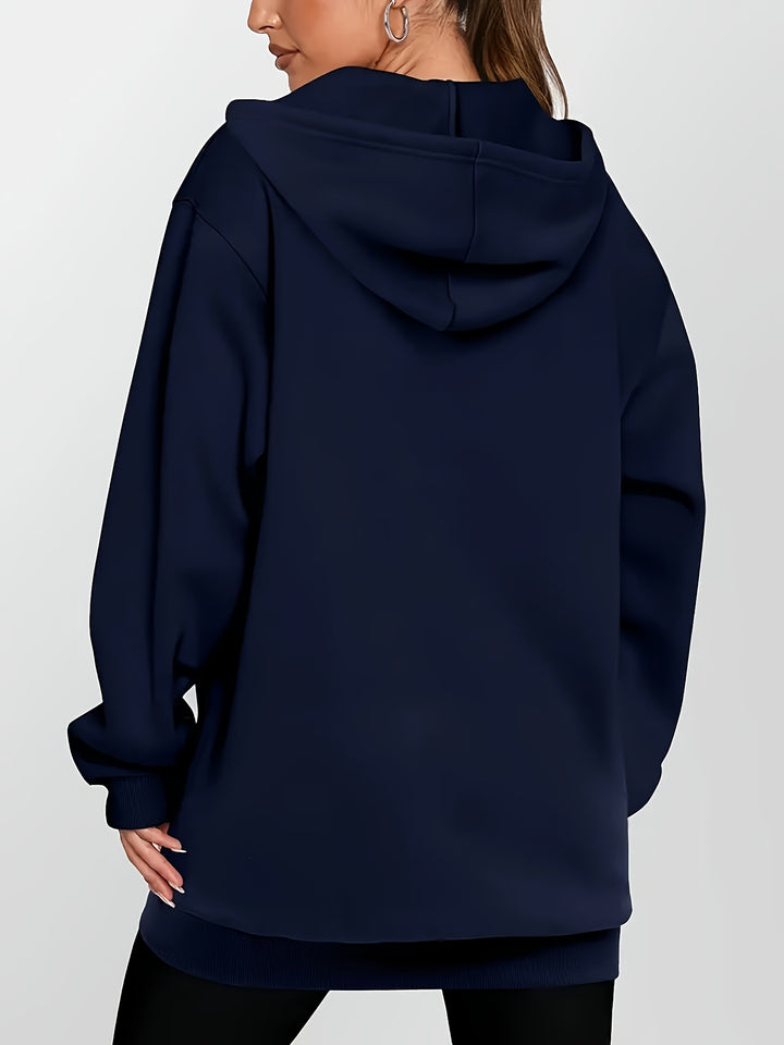 Sabina | Longline Zip-Up Hoodie