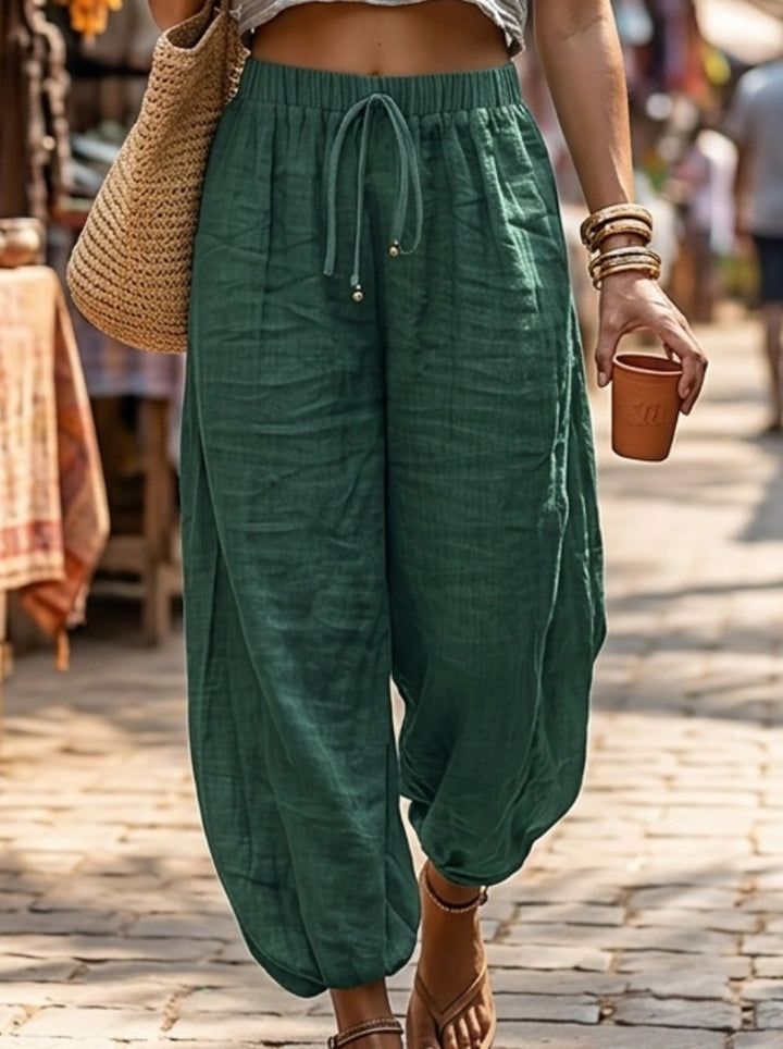 Maya | Relaxed Drawstring Harem Trousers