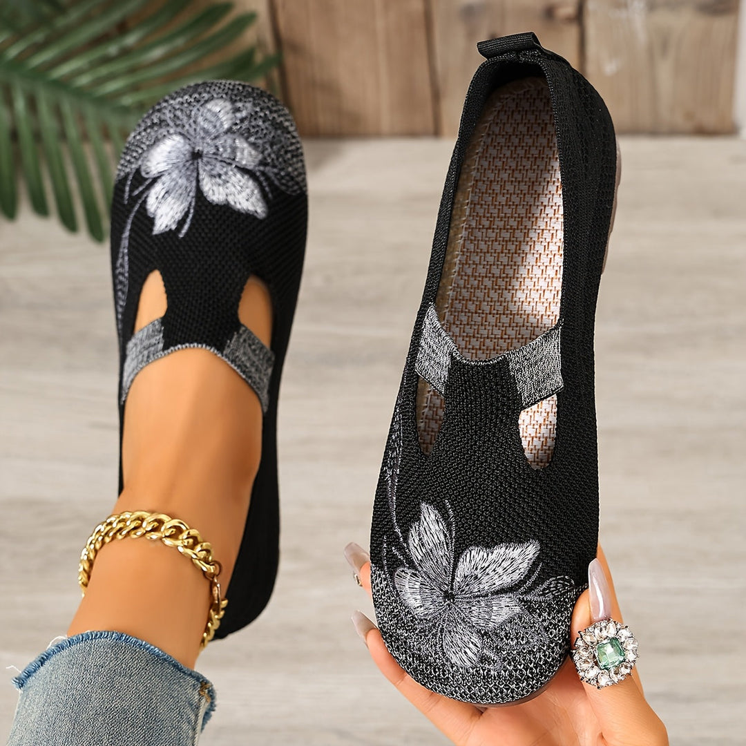 Evelyn | Floral Comfort Flats
