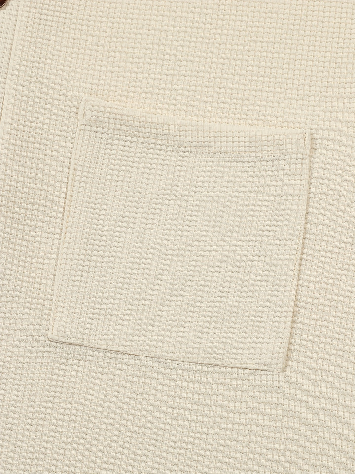 Corbin | Textured Long Sleeve Henley Shirt