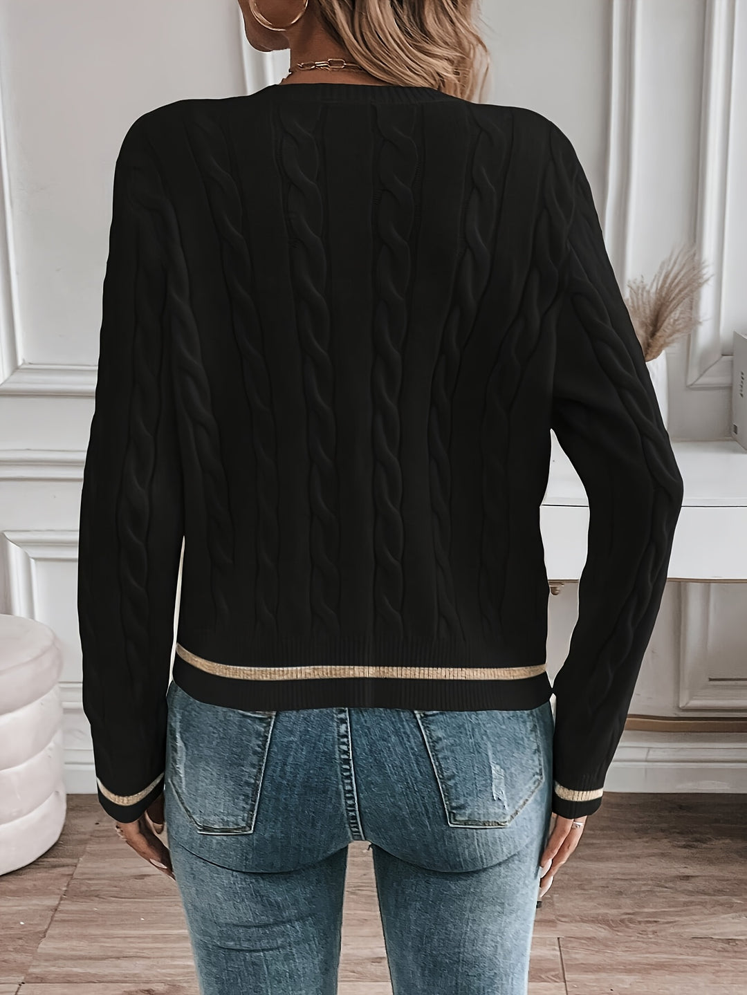 Laurel | Textured Button-Front Cardigan