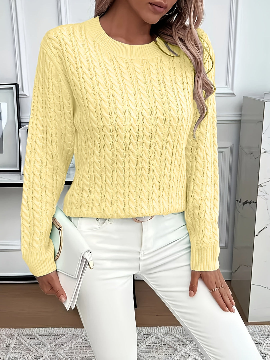 Heather | Cozy Cable-Knit Sweater