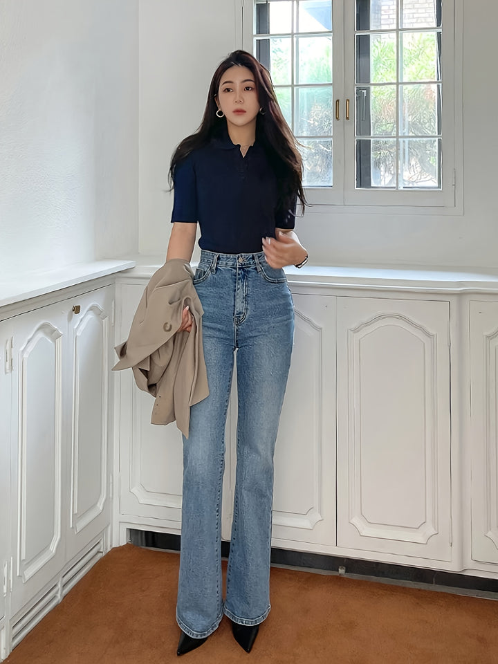 Brooke | Buttoned Collar Top