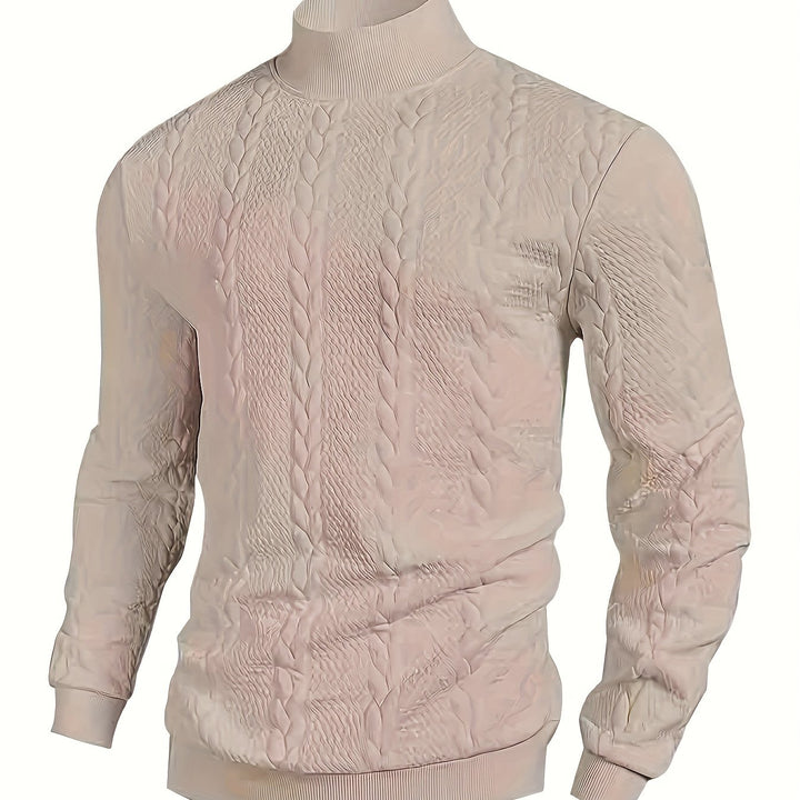 Cormac | Textured Mock-Neck Sweater