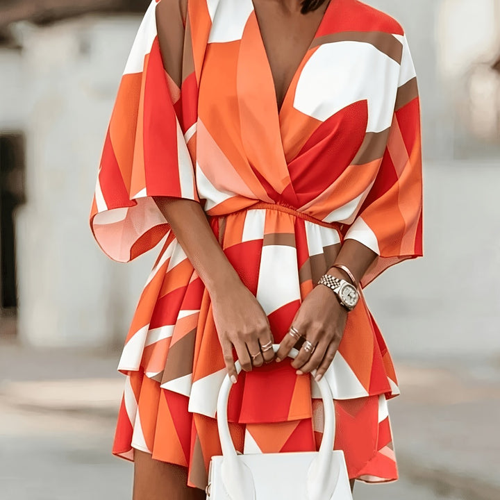 Valerie | Printed Wrap Mini Dress