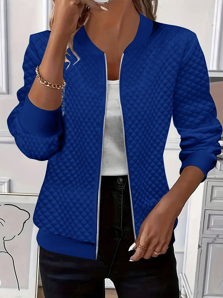 Rowena | Textured Zip-Front Jacket