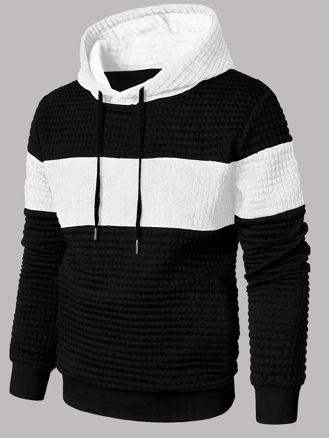 Russell | Textured Colour-Block Hoodie
