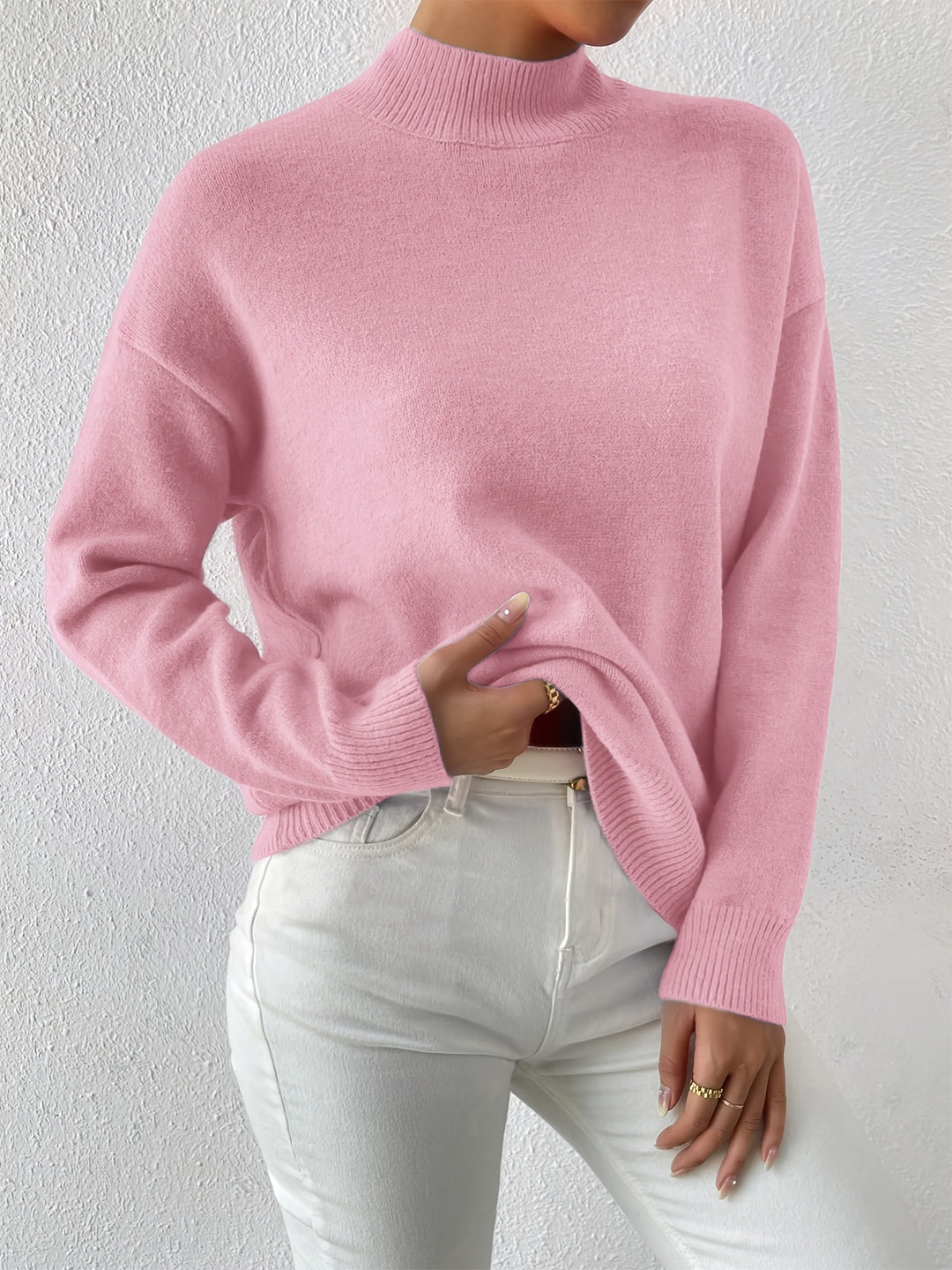 Lucille | Cozy Mock Neck Sweater