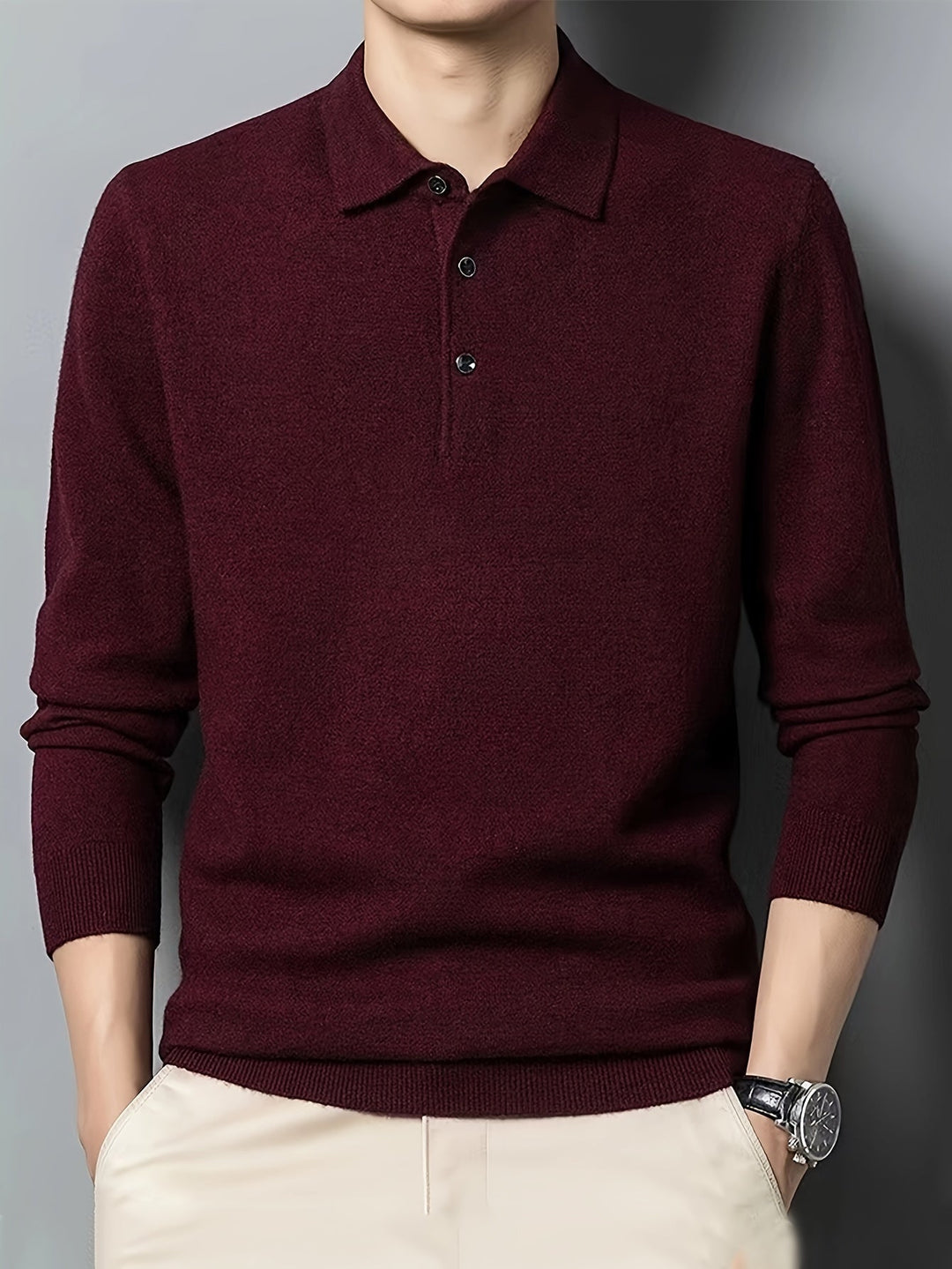 Wesley | Refined Collared Polo Sweater