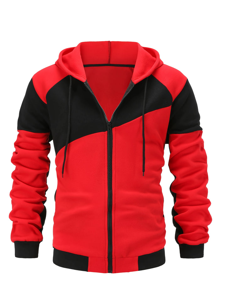 Bexley | Colour Block Zip-Up Hooded Jacket