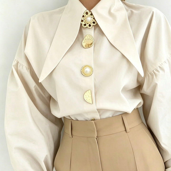 Lorna | Statement-Collar Blouse