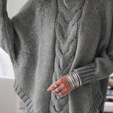 Maisie | Cable-Knit High-Neck Sweater