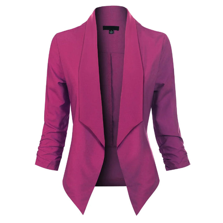 Vera | Open-Front Draped Blazer