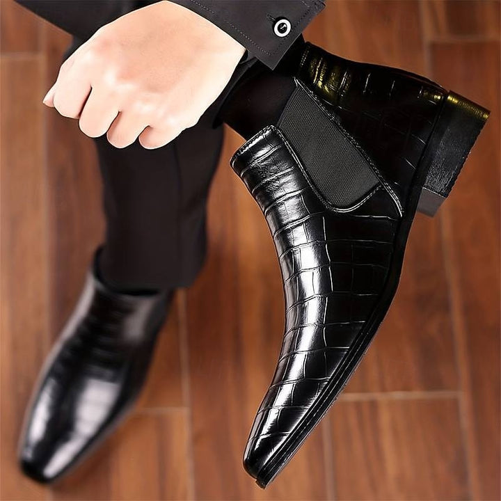 Clifford | Polished Slip-On Chelsea Boots