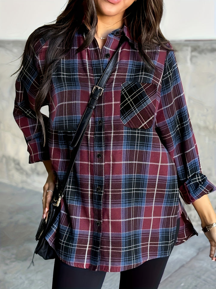 Rosemary | Relaxed Checkered Shirt