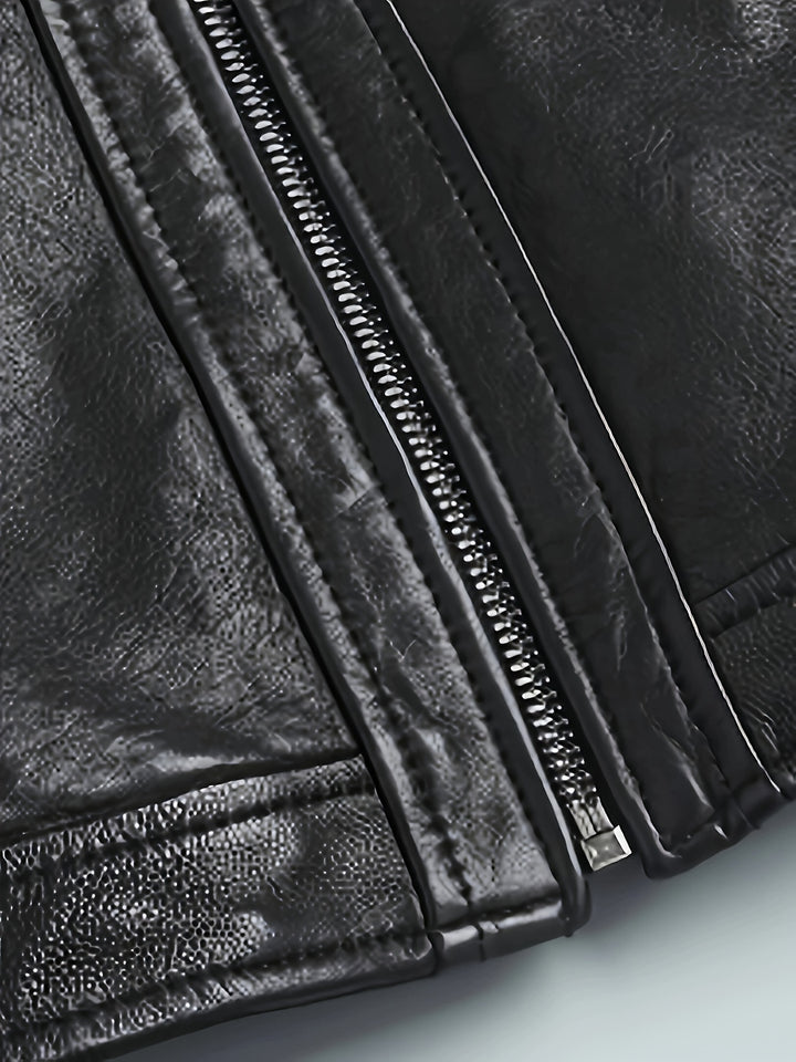 Crawford | Stand-Collar Moto Jacket