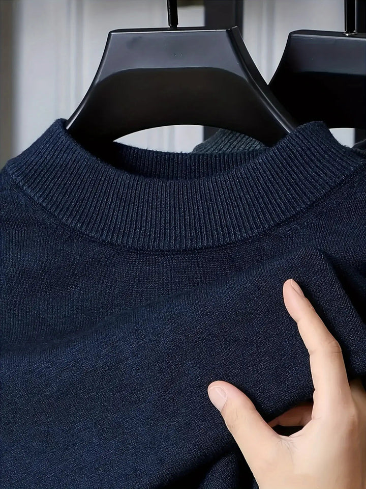 Calvin | Refined Mock Neck Sweater