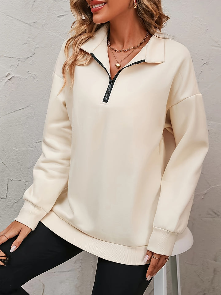 Louisa | Relaxed Half-Zip Pullover