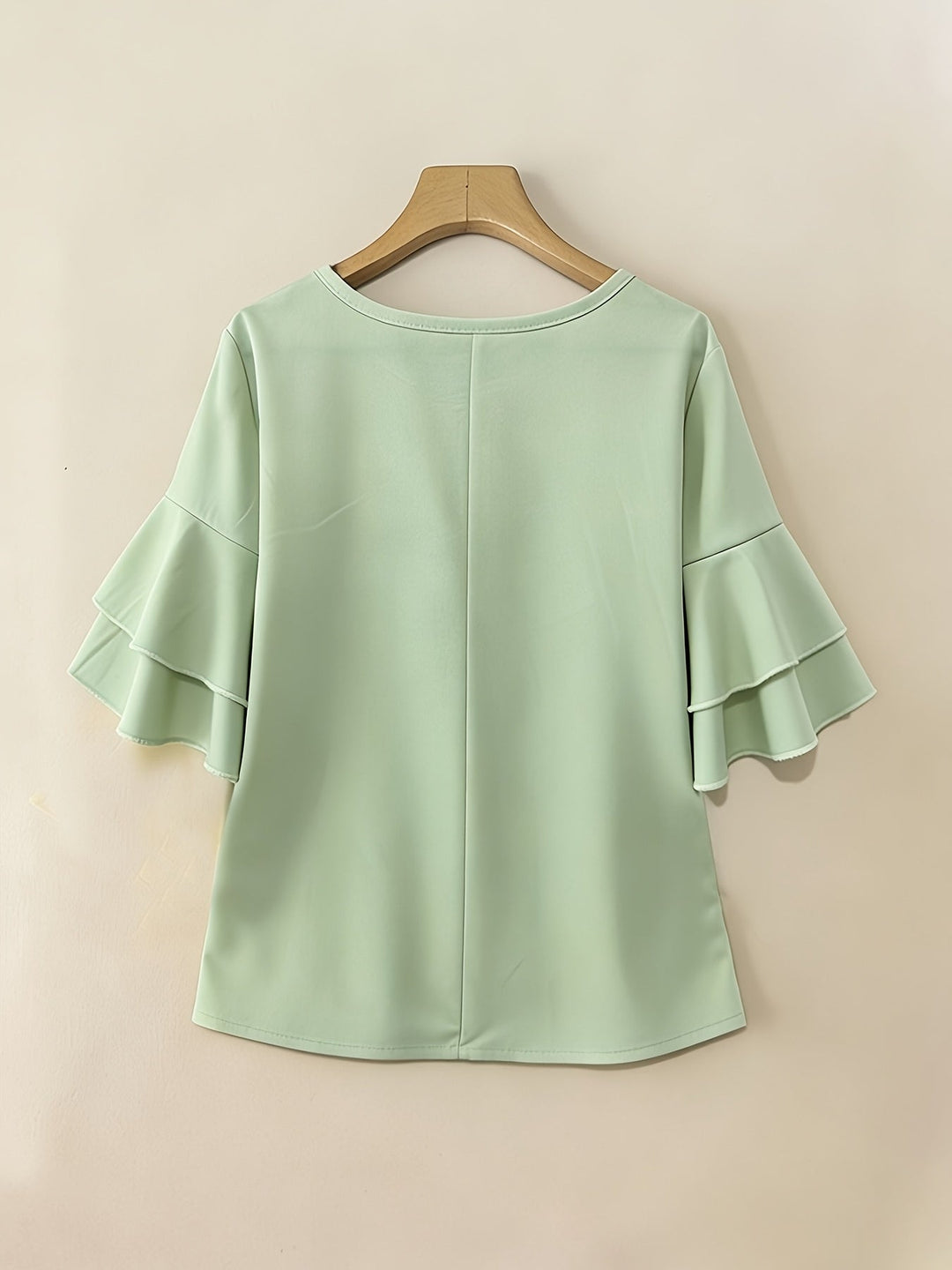 Eloise | Flowing Pearl-Button Blouse